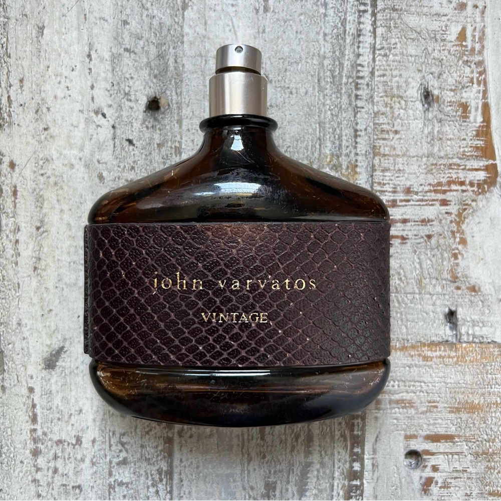 John Varvatos Vintage Eau De Toilette Cologne Small Amount Left of 4.2oz bottle